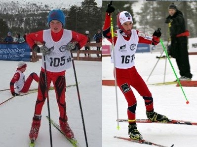 Oskar Guddal Breivik og Simon Hjelmeset Kirkeeide. Foto: Margunn Hjelmeset